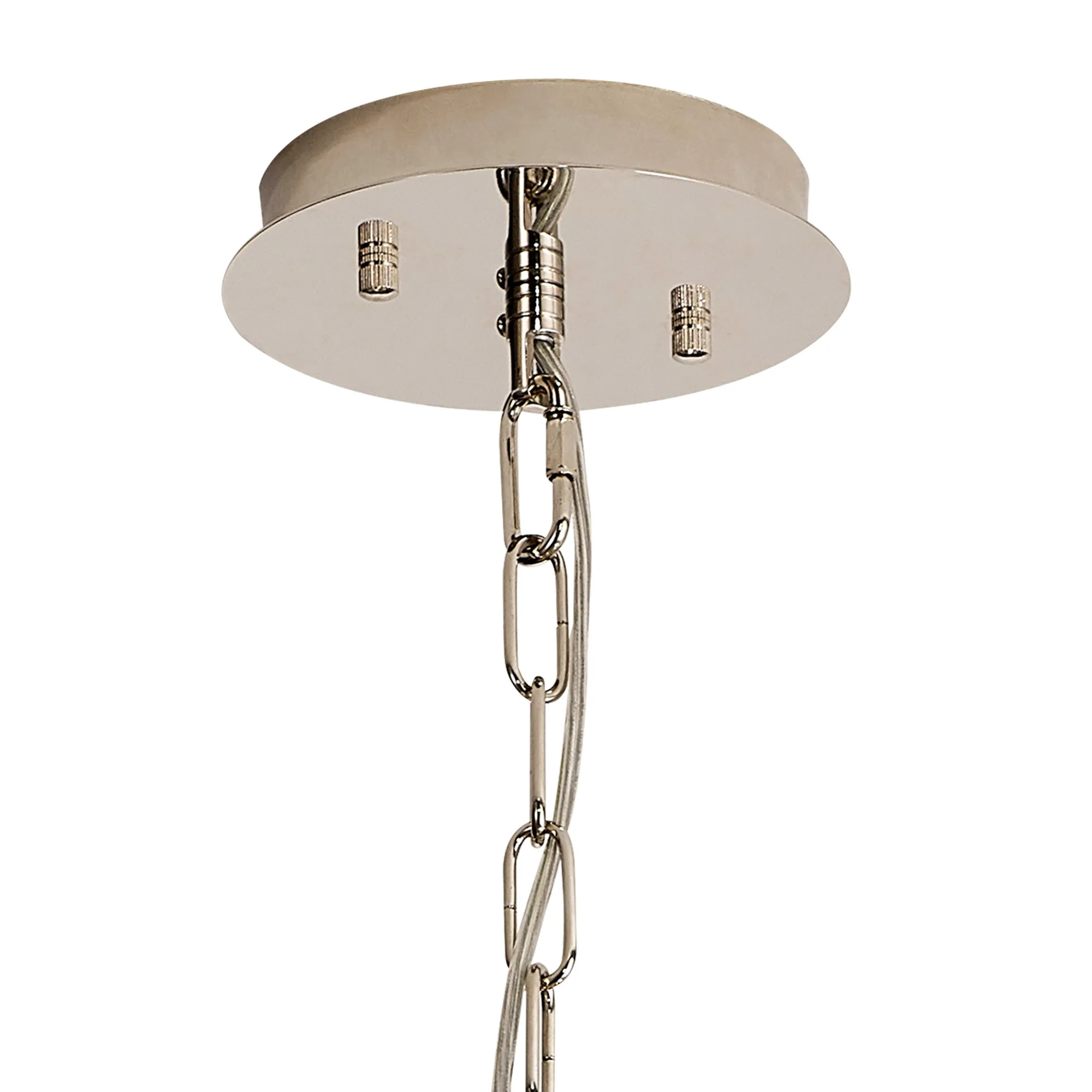 Vivienne Crystal Pendant/Semi Ceiling 6 Light Polished Nickel IL31819  Diyas Vivienne Polished Nickel